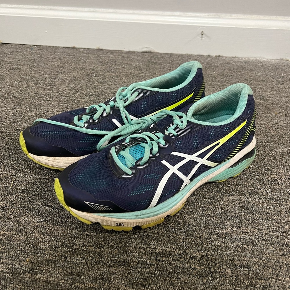ASICS Blue GT-1000 Lace Up Sneakers Size 8.5 US